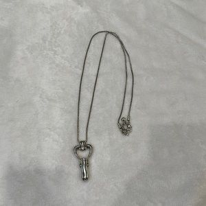 Brighton Faux Silver Necklace Lanyard Name Badge